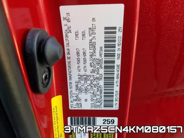 3TMAZ5CN4KM080157 фото 2