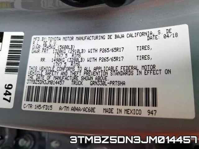 3TMBZ5DN3JM014457 фото 2