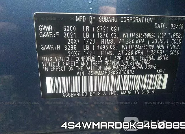 4S4WMARD8K3460885 фото 5