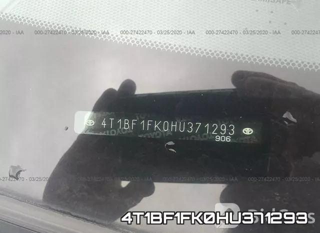 4T1BF1FK0HU371293 фото 9