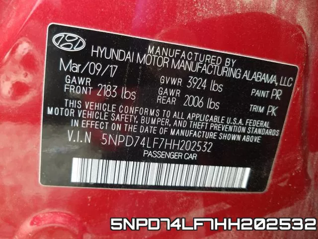 5NPD74LF7HH202532 фото 2