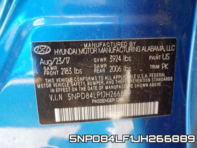 5NPD84LF1JH266889 фото 2