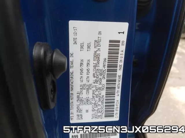 5TFAZ5CN3JX056294 фото 2