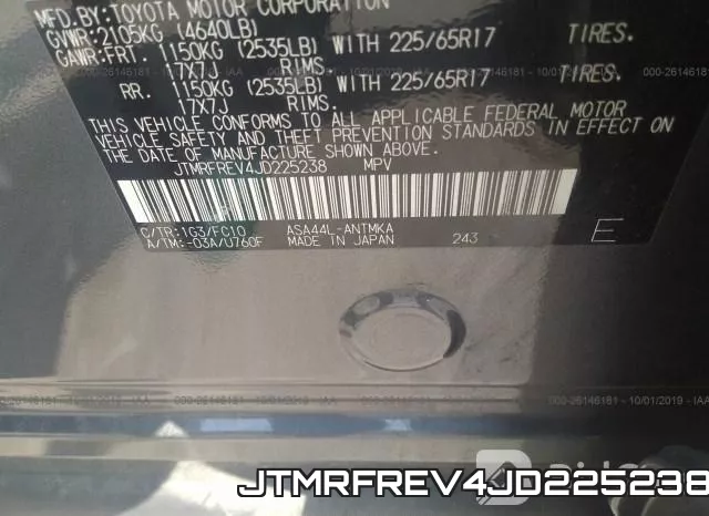 JTMRFREV4JD225238 фото 9