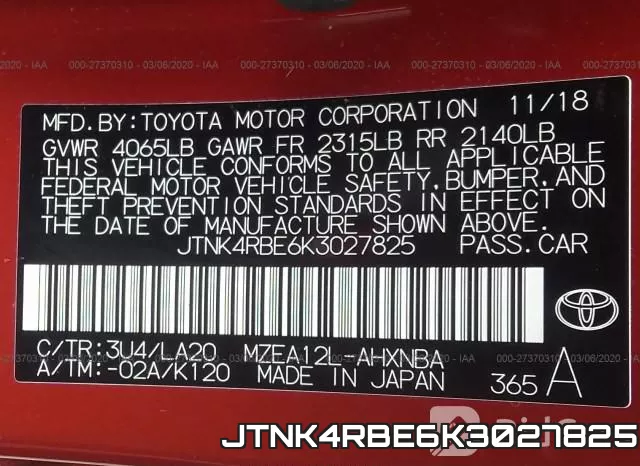 JTNK4RBE6K3027825 фото 8