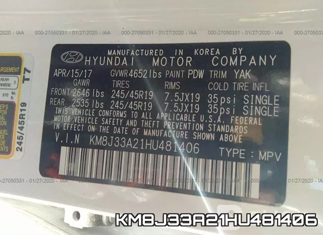 KM8J33A21HU481406 фото 9