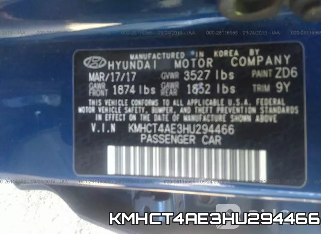 KMHCT4AE3HU294466 фото 9