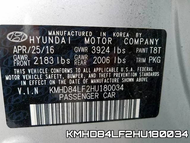 KMHD84LF2HU180034 фото 2