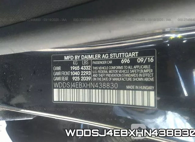 WDDSJ4EBXHN438830 фото 9