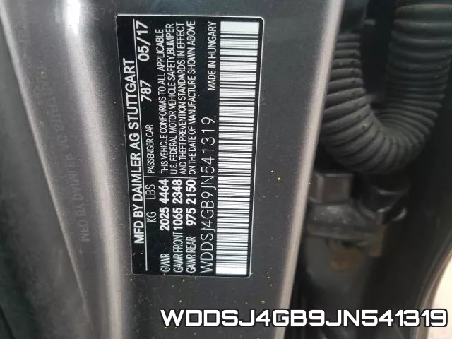 WDDSJ4GB9JN541319 фото 2