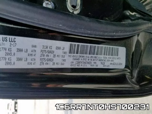 1C6RR7NT0HS700231 фото 2