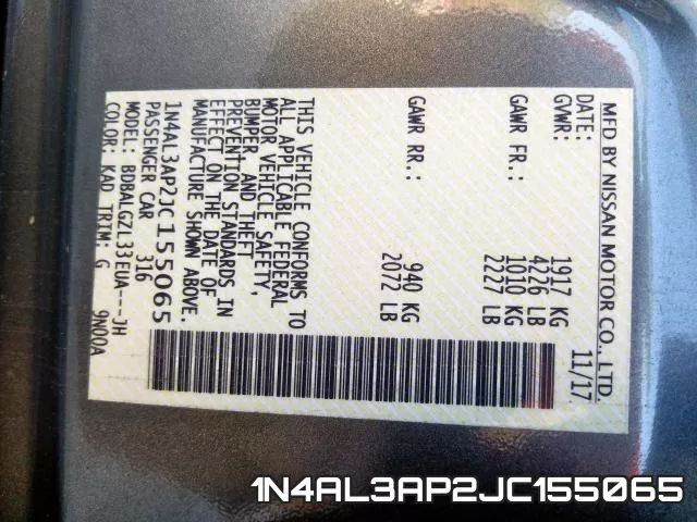 1N4AL3AP2JC155065 фото 2