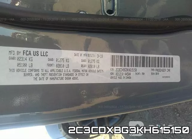 2C3CDXBG3KH615150 фото 6