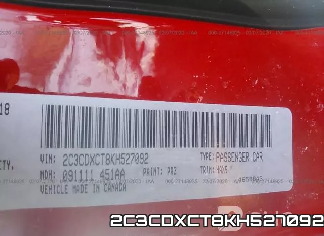 2C3CDXCT8KH527092 фото 7