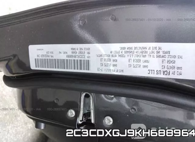 2C3CDXGJ9KH688964 фото 9