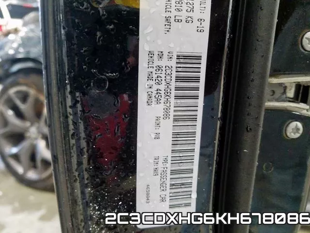 2C3CDXHG6KH678086 фото 2