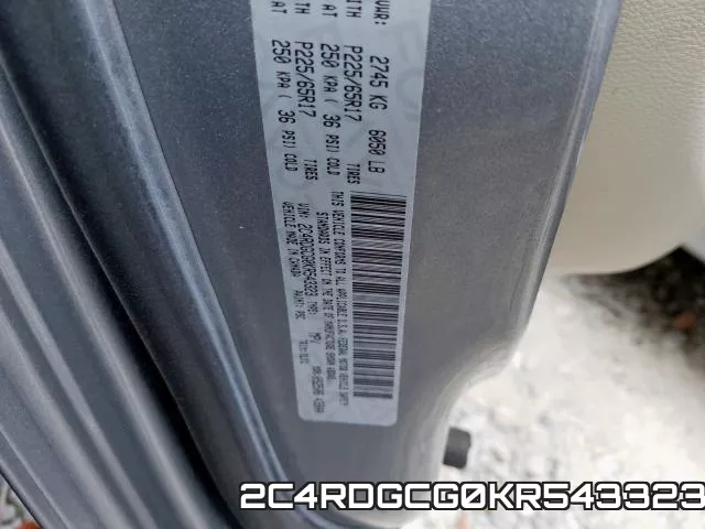 2C4RDGCG0KR543323 фото 2