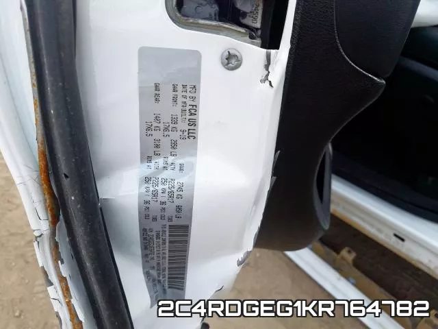 2C4RDGEG1KR764782 фото 2