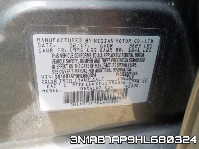 3N1AB7AP9HL680324 фото 2