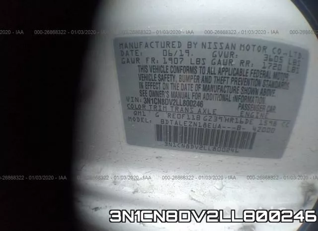 3N1CN8DV2LL800246 фото 8