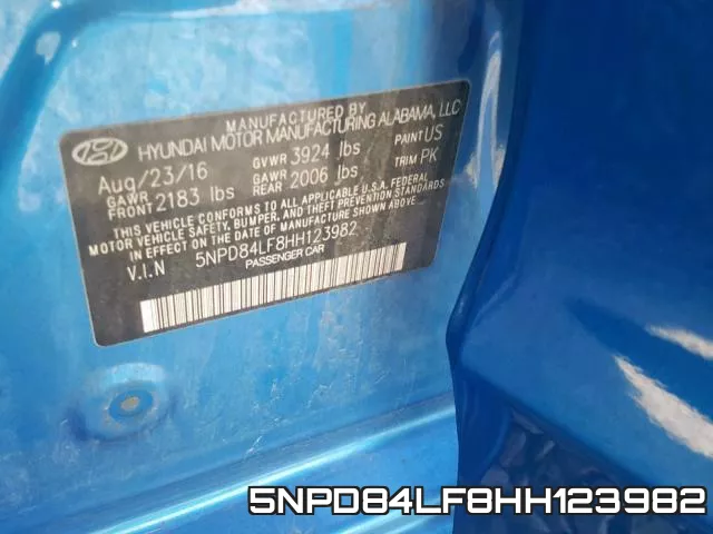 5NPD84LF8HH123982 фото 2
