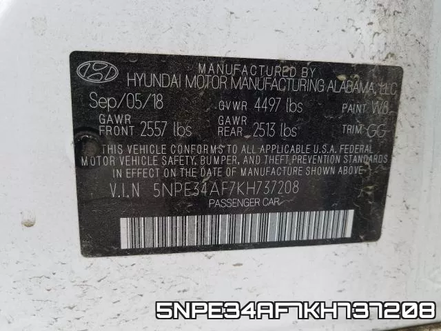 5NPE34AF7KH737208 фото 2
