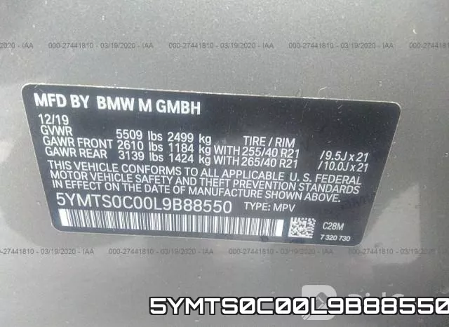 5YMTS0C00L9B88550 фото 8