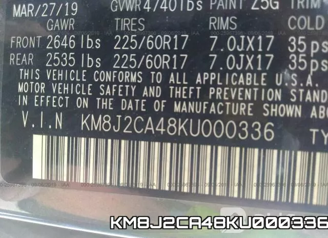 KM8J2CA48KU000336 фото 5