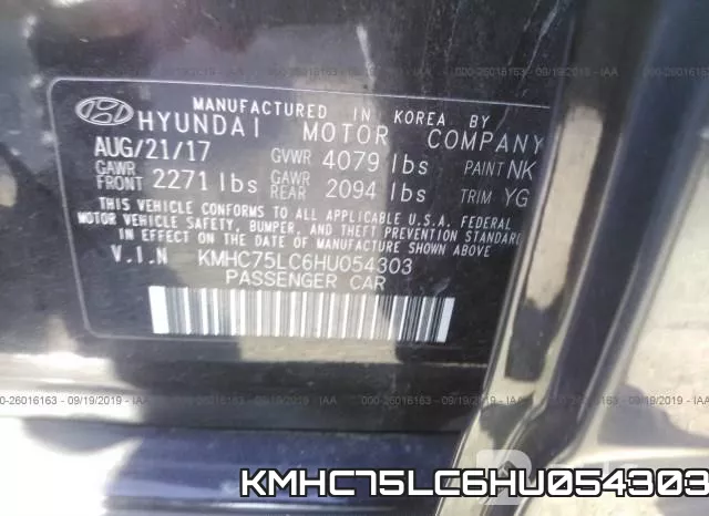 KMHC75LC6HU054303 фото 9