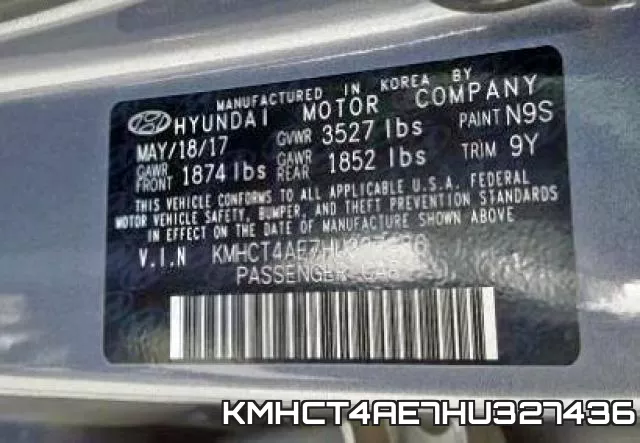 KMHCT4AE7HU327436 фото 2