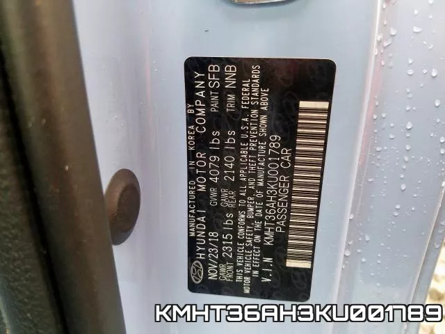 KMHT36AH3KU001789 фото 2