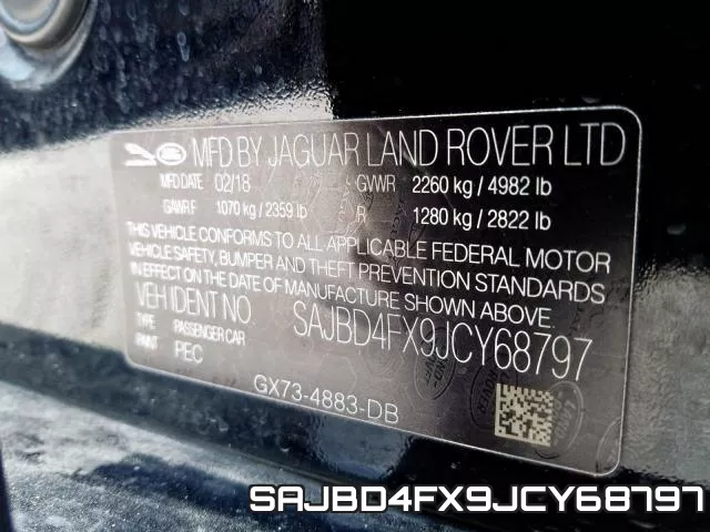 SAJBD4FX9JCY68797 фото 2