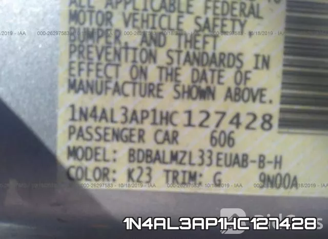 1N4AL3AP1HC127428 фото 9