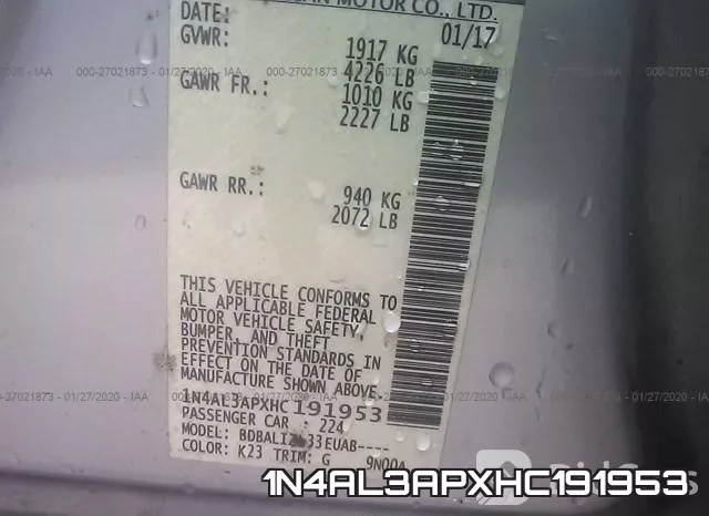 1N4AL3APXHC191953 фото 8