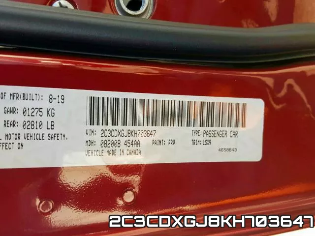 2C3CDXGJ8KH703647 фото 2