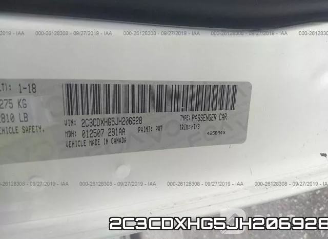 2C3CDXHG5JH206928 фото 9