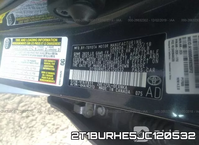 2T1BURHE5JC120532 фото 6