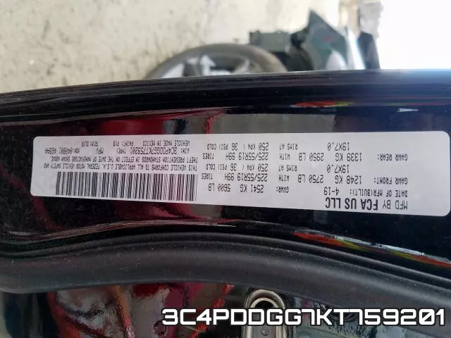 3C4PDDGG7KT759201 фото 2