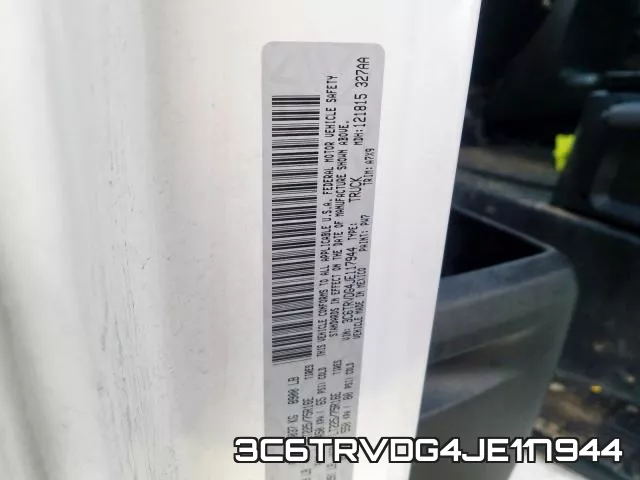 3C6TRVDG4JE117944 фото 2