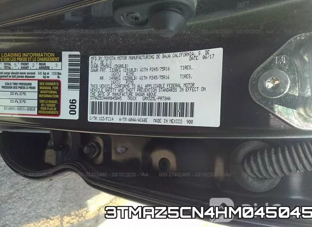 3TMAZ5CN4HM045045 фото 9