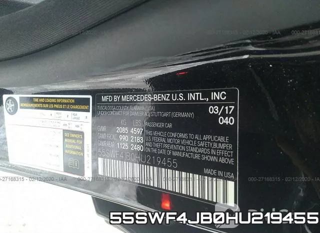 55SWF4JB0HU219455 фото 9