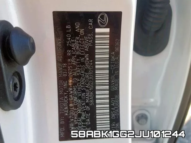 58ABK1GG2JU101244 фото 2