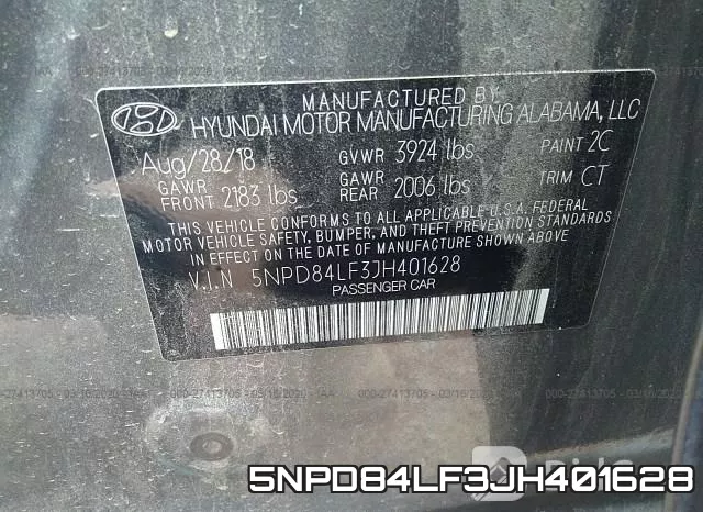 5NPD84LF3JH401628 фото 7