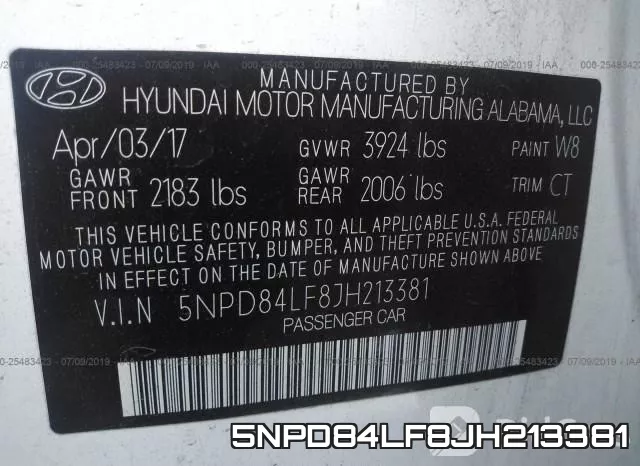 5NPD84LF8JH213381 фото 9