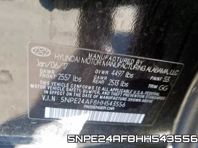 5NPE24AF8HH543556 фото 2