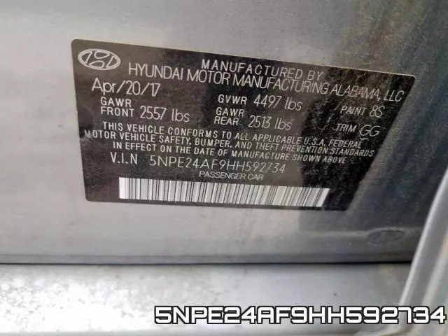 5NPE24AF9HH592734 фото 2