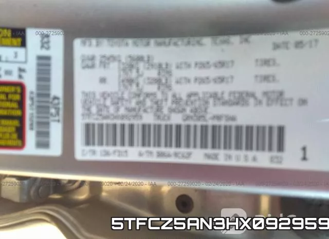 5TFCZ5AN3HX092959 фото 6