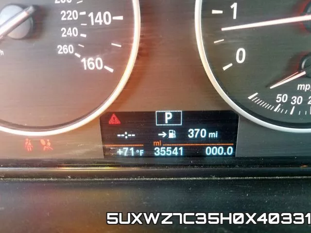 5UXWZ7C35H0X40331 фото 8