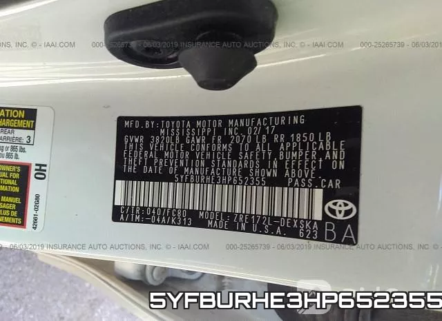 5YFBURHE3HP652355 фото 7