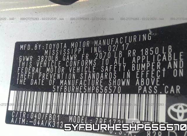 5YFBURHE5HP656570 фото 7